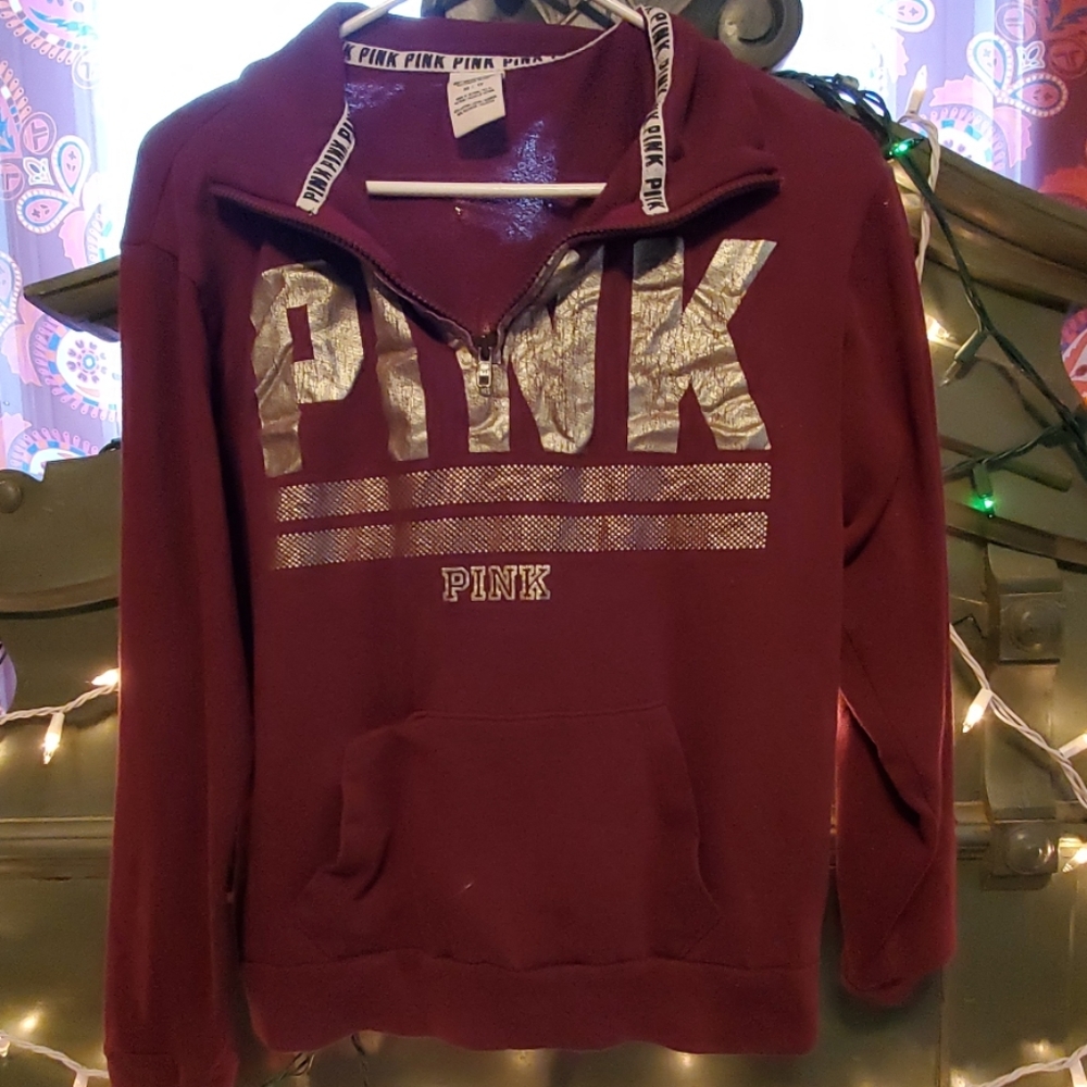 Victoria's secret pink quarter zip